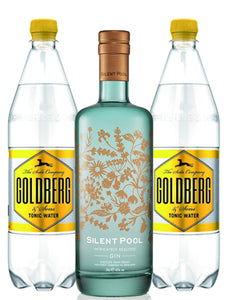 finespirits-Silent Pool Gin Tonic Paket - 1 Flasche Silent Pool Gin 0,70l | 2 Flaschen Tonic Water 1l